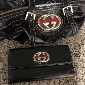 Gucci purse and matching wallet